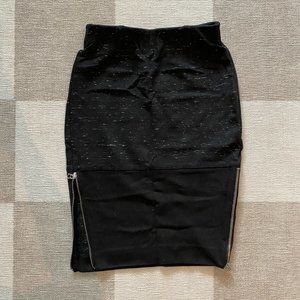 Wilfred Black Pencil Skirt